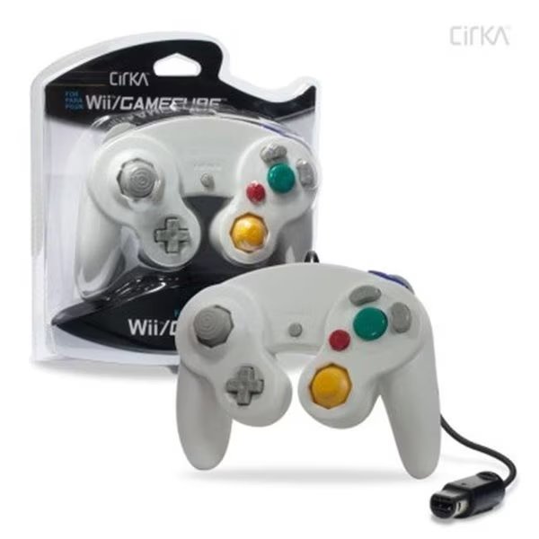 Hyperkin M05819-WH Cirka WII & Gamecube Wired Controller - White, Hyperkin, Mfr#: M05819-WH